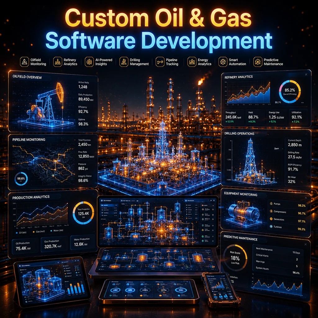 Custom oil and gas software development services